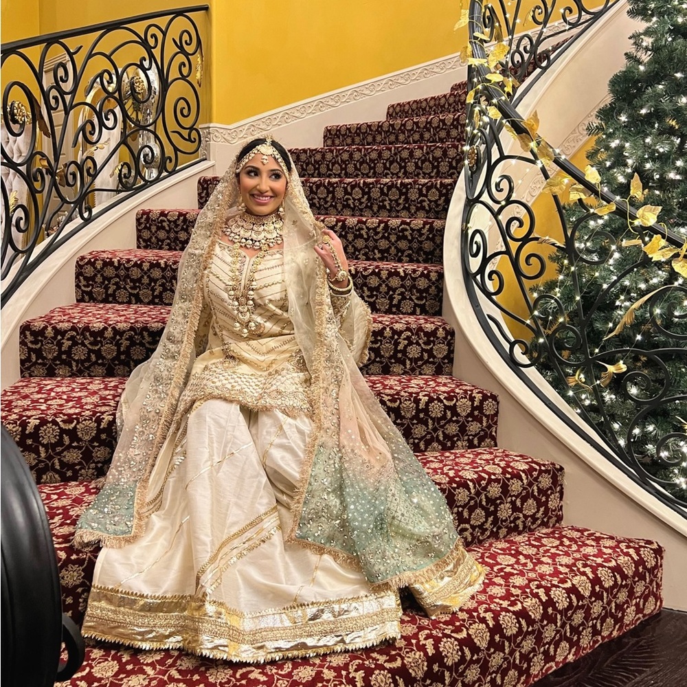 Shazak Malik Pakistani Indian Nikkah Wedding Outfit - Picture 5 of 15